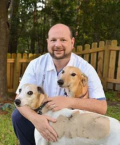 Dr. Mike with Charlie and Linus Dr. Mike with Charlie and Linus